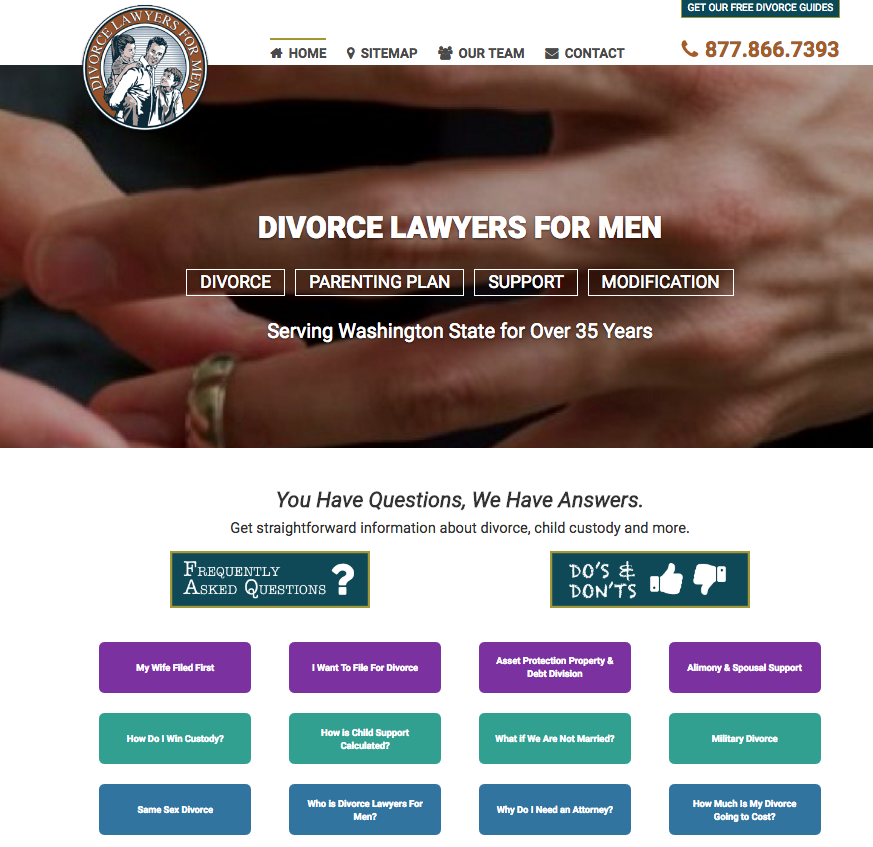 Divorce Lawyers for Men Announces the Launch of New and Improved Website